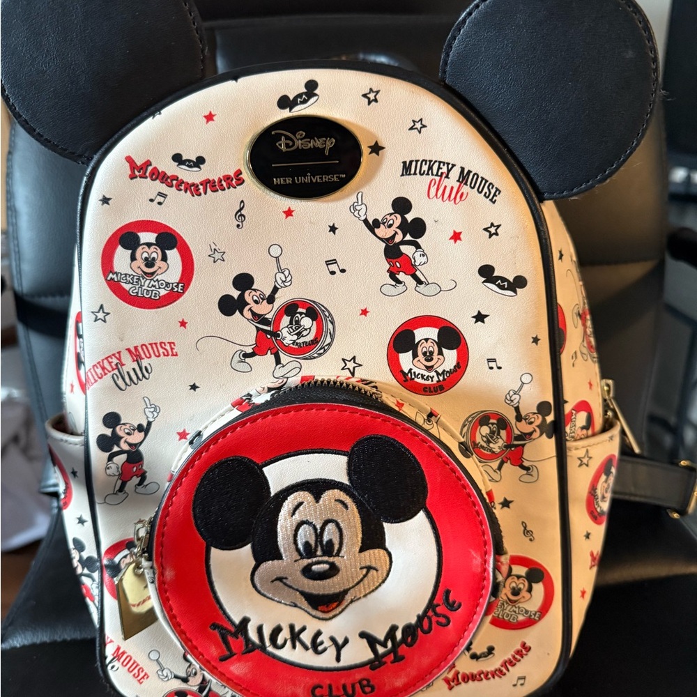 Disney Mickey Mouse Black and Red Mini Backpack